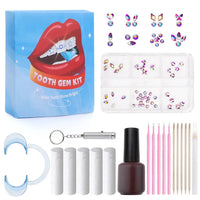 HKM-997971 3D Crystal Diamond Tooth Gem Kit for Custom Teeth Jewelry - Various Shapes and Colors
