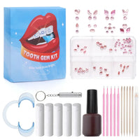 HKM-997971 3D Crystal Diamond Tooth Gem Kit for Custom Teeth Jewelry - Various Shapes and Colors
