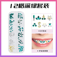 HKM-997971 3D Crystal Diamond Tooth Gem Kit for Custom Teeth Jewelry - Various Shapes and Colors
