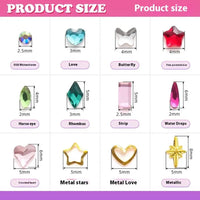 HKM-997971 3D Crystal Diamond Tooth Gem Kit for Custom Teeth Jewelry - Various Shapes and Colors