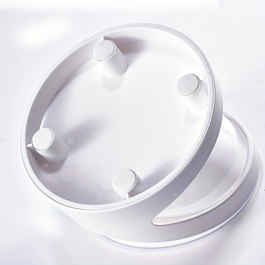 HKM-450003 Ergonomic Elevated Cat Food Bowl for Neck Support, Anti-Vomit Tilt Design, Durable Plastic, Suitable for Dry and Wet Food