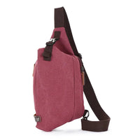 HKM-681043 Canvas Crossbody Shoulder Bag for Men - Stylish Sports Chest Pack