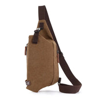 HKM-681043 Canvas Crossbody Shoulder Bag for Men - Stylish Sports Chest Pack