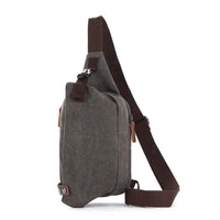 HKM-681043 Canvas Crossbody Shoulder Bag for Men - Stylish Sports Chest Pack