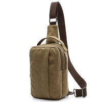 HKM-681043 Canvas Crossbody Shoulder Bag for Men - Stylish Sports Chest Pack