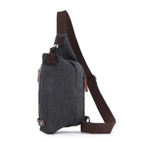 HKM-681043 Canvas Crossbody Shoulder Bag for Men - Stylish Sports Chest Pack