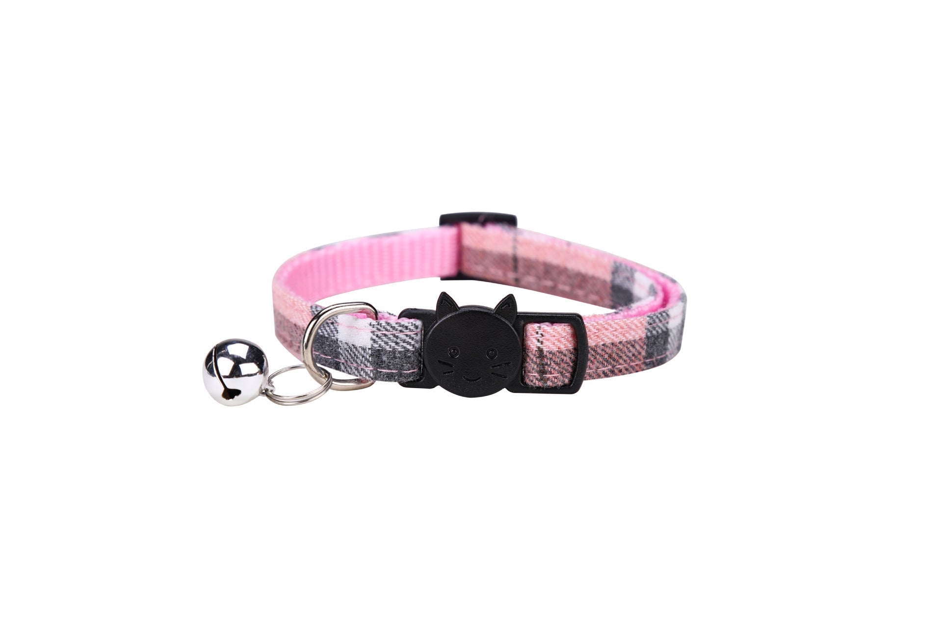 HKM-322579 Plaid Bowknot Cat Collar with Anti-Rust Bell ¨C Available in Multiple Colors