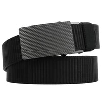HKM-027667 Nylon Braid Belt with Zinc Alloy Buckle - Stylish and Durable Fashion Accessory