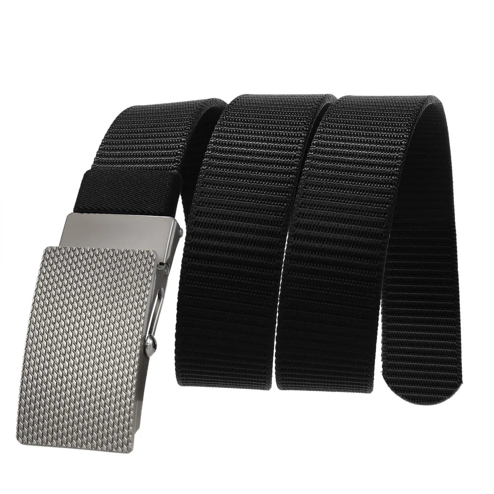KTX-027667 Nylon Braid Belt with Zinc Alloy Buckle - Stylish and Durable Fashion Accessory