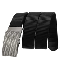 HKM-027667 Nylon Braid Belt with Zinc Alloy Buckle - Stylish and Durable Fashion Accessory