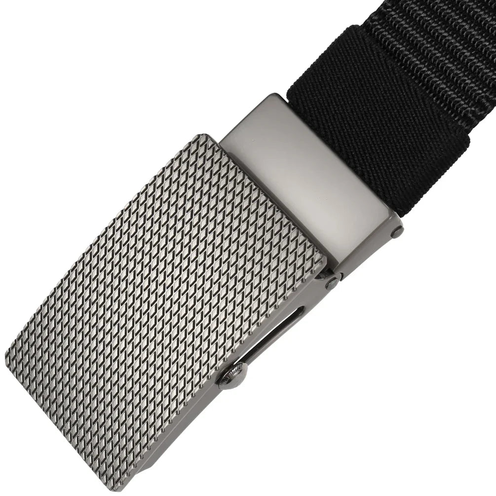 KTX-027667 Nylon Braid Belt with Zinc Alloy Buckle - Stylish and Durable Fashion Accessory