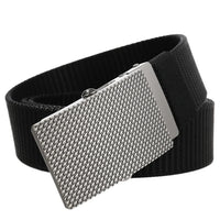 HKM-027667 Nylon Braid Belt with Zinc Alloy Buckle - Stylish and Durable Fashion Accessory