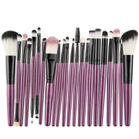 HKM-544723 22-Piece Eyeshadow Brush Set with Pink, Black, and Coffee Color Options