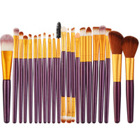 HKM-544723 22-Piece Eyeshadow Brush Set with Pink, Black, and Coffee Color Options