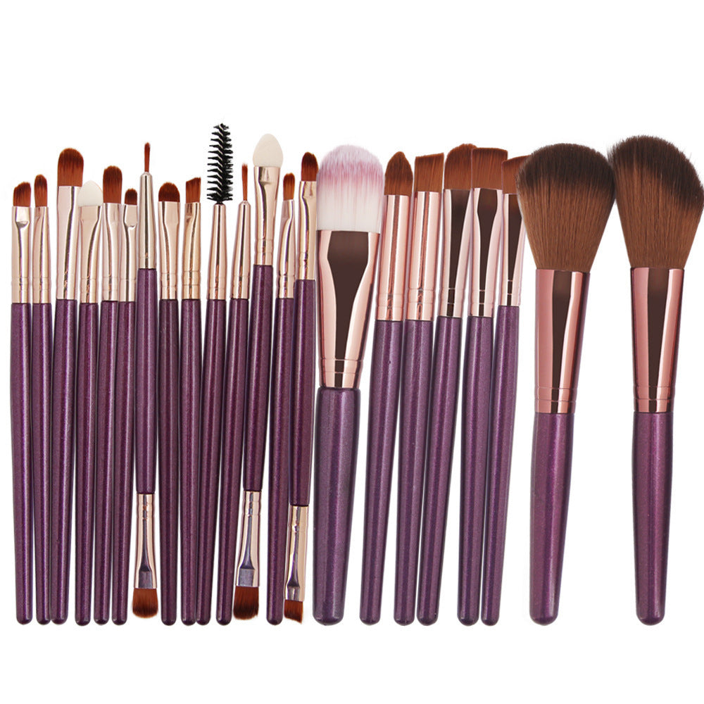 HKM-544723 22-Piece Eyeshadow Brush Set with Pink, Black, and Coffee Color Options