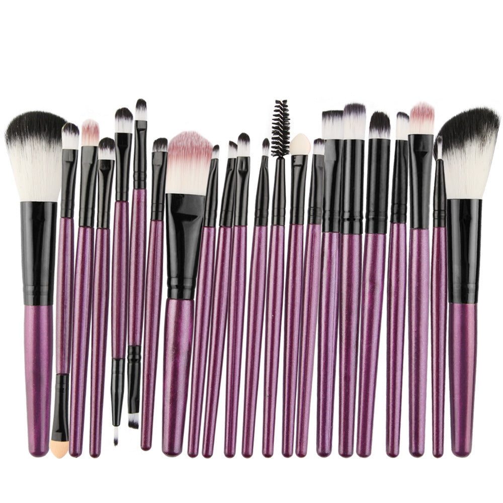 HKM-544723 22-Piece Eyeshadow Brush Set with Pink, Black, and Coffee Color Options