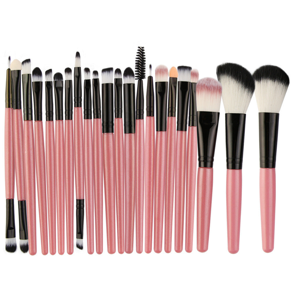 HKM-544723 22-Piece Eyeshadow Brush Set with Pink, Black, and Coffee Color Options