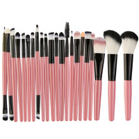 HKM-544723 22-Piece Eyeshadow Brush Set with Pink, Black, and Coffee Color Options
