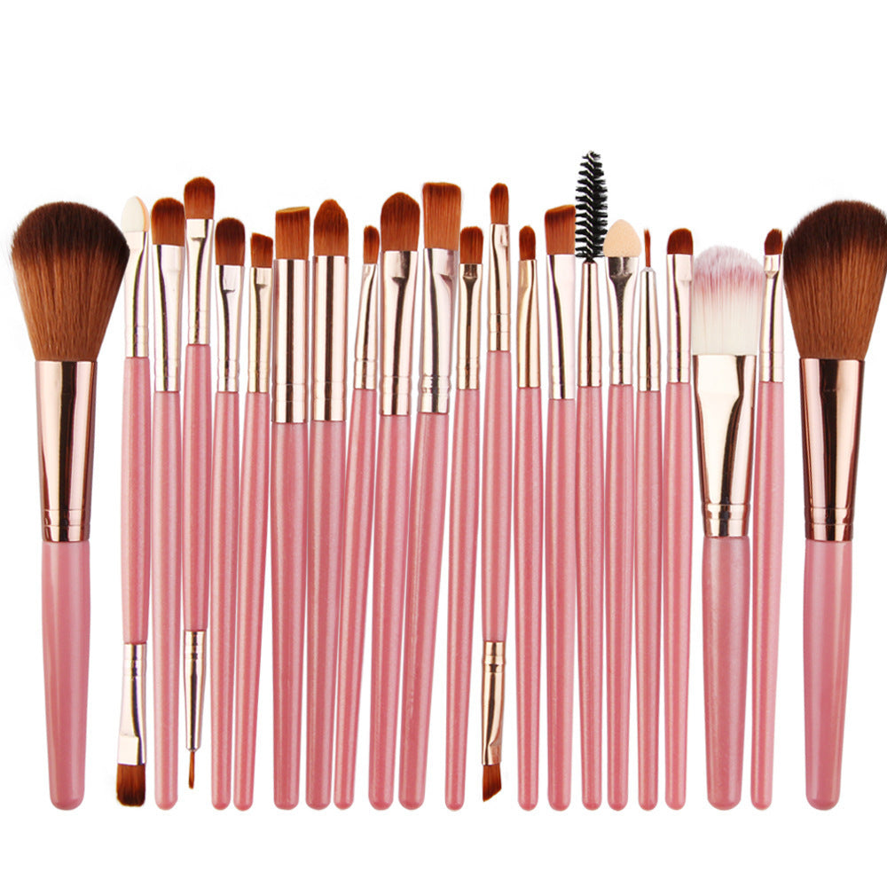 HKM-544723 22-Piece Eyeshadow Brush Set with Pink, Black, and Coffee Color Options