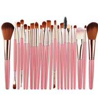 HKM-544723 22-Piece Eyeshadow Brush Set with Pink, Black, and Coffee Color Options