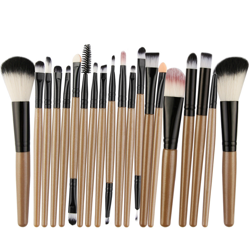 HKM-544723 22-Piece Eyeshadow Brush Set with Pink, Black, and Coffee Color Options
