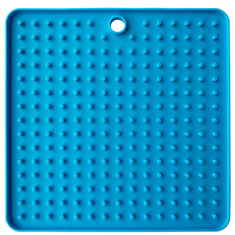 HKM-156563 Silicone Dog Licking Pad - Pet Slow Food Plate, 18.5 x 18.5 cm