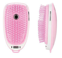 HKM-837843 Electric Head Massage Comb with Cold Spray and Anti-Static Hair Care Function, Lithium Battery, Pink Color