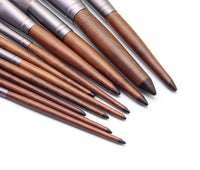 HKM-772947 Portable Man-Made Fiber Hair Makeup Brush with Wooden Handle - 18cm Length