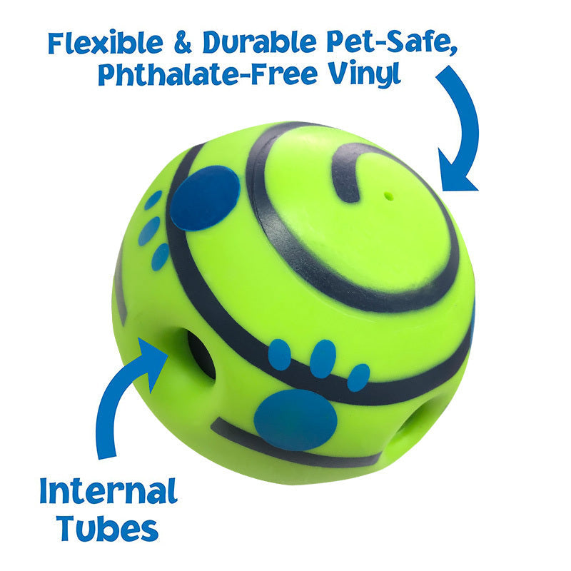 HKM-775059 Durable Vinyl Dog Molar Training Ball - 10cm Diameter, Non-Toxic, Bite Resistant