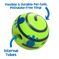 HKM-775059 Durable Vinyl Dog Molar Training Ball - 10cm Diameter, Non-Toxic, Bite Resistant