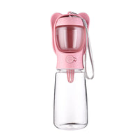 HKM-052179 2-in-1 Portable Dog Water Bottle with Food Container – Leak-Proof Pet Dispenser for Travel, Hiking, and Outdoor Adventures