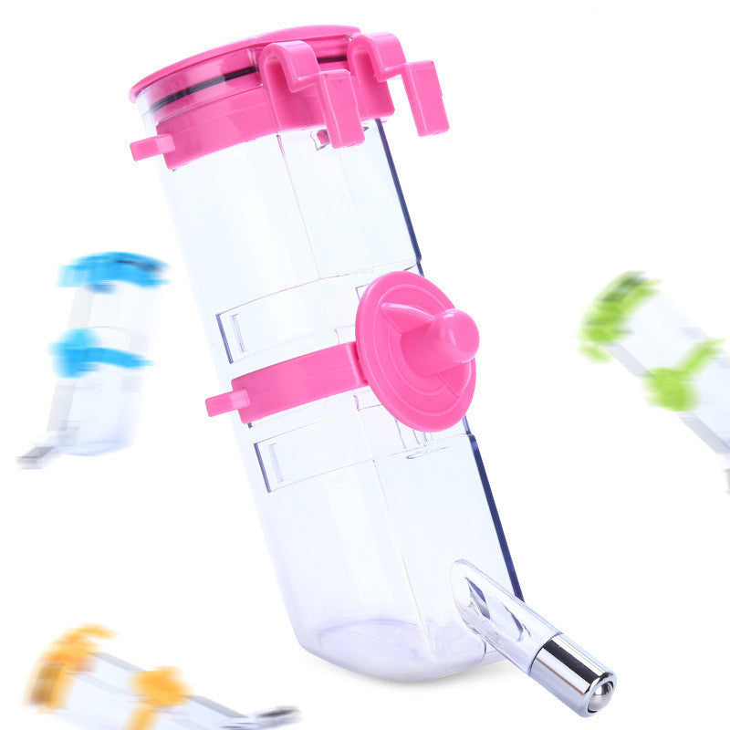 HKM-326483 Automatic Hanging Pet Drinking Fountain - 500ML, 400ML, 350ML, 180ML - Available in Pink, Green, Blue, Yellow