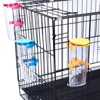 HKM-326483 Automatic Hanging Pet Drinking Fountain - 500ML, 400ML, 350ML, 180ML - Available in Pink, Green, Blue, Yellow