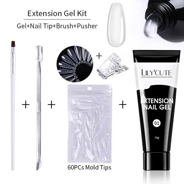 HKM-895379 15ml Nail Extension Gel for UV/LED Application - Acrylic and Natural Nails