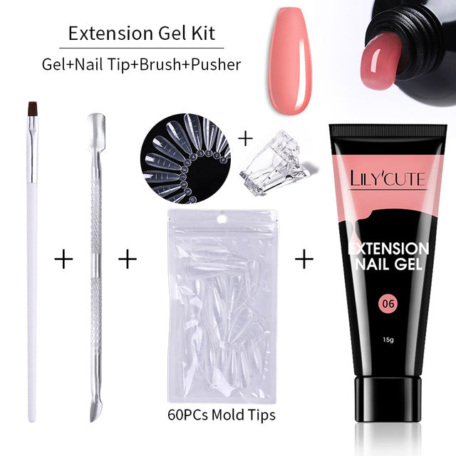 HKM-895379 15ml Nail Extension Gel for UV/LED Application - Acrylic and Natural Nails