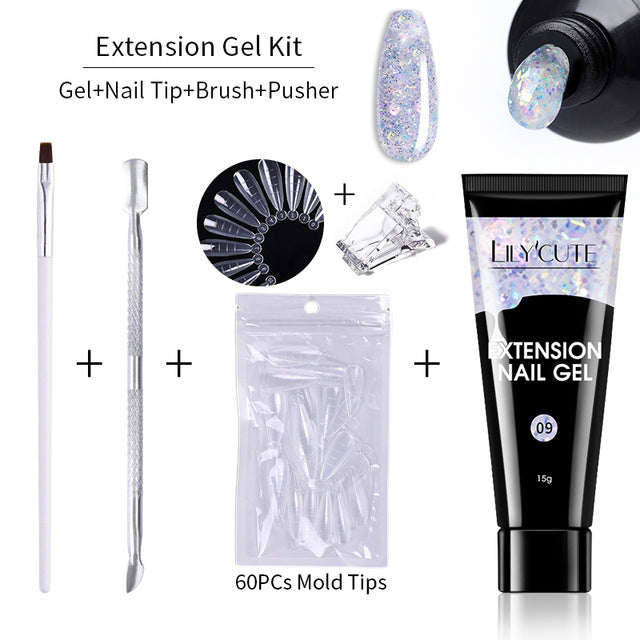 HKM-895379 15ml Nail Extension Gel for UV/LED Application - Acrylic and Natural Nails