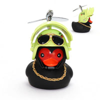 HKM-918803 Bamboo Dragonfly Duck Car Decoration - Three-Level Design with Ginger and Black Ducks