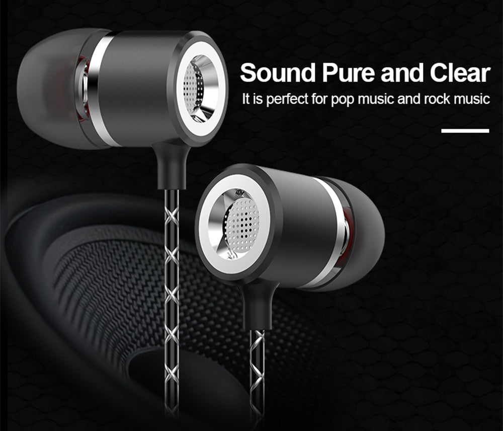 KTX-542675 Metal In-Ear Headphones with Microphone and Noise Cancelling Feature