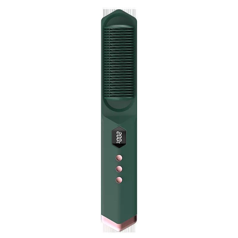 HKM-632019 Dual-Use Curly and Straight Hair Comb with Tourmaline Ceramic Technology