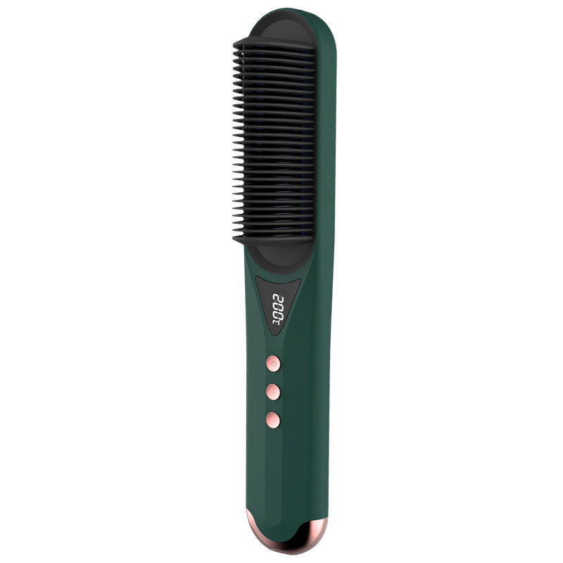 HKM-632019 Dual-Use Curly and Straight Hair Comb with Tourmaline Ceramic Technology