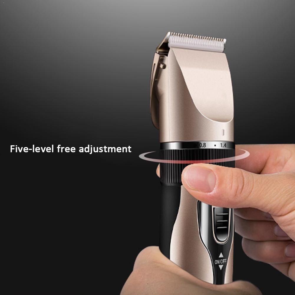 HKM-753363 Quiet Professional Pet Grooming Kit with Sharp Detachable Blade and Adjustable Length Options