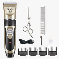 HKM-753363 Quiet Professional Pet Grooming Kit with Sharp Detachable Blade and Adjustable Length Options