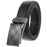 HKM-216531 Men's Automatic Buckle Business Belt - 3.1cm Width, Model LY33-30015-5