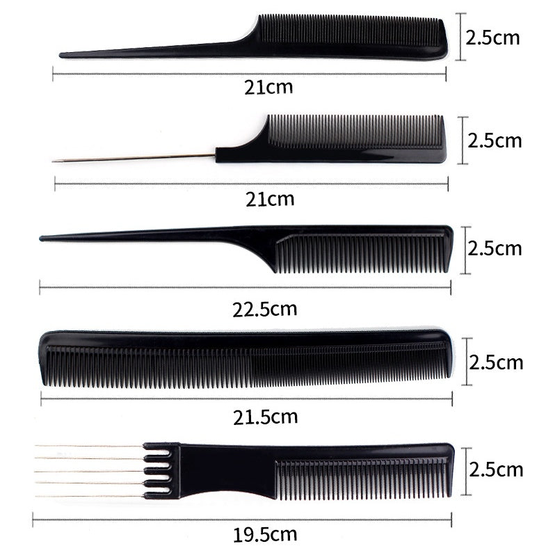 HKM-565331 10-Piece Hair Comb Set for Various Styling Needs