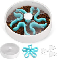 HKM-109459 Interactive Slow Feeder Dog Bowl with Maze Design - Non-Slip Puzzle Feeder for Dry, Wet, and Raw Food