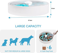 HKM-109459 Interactive Slow Feeder Dog Bowl with Maze Design - Non-Slip Puzzle Feeder for Dry, Wet, and Raw Food