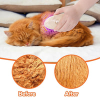 HKM-948819 4-in-1 Steam Cat Brush with Vibration Massage and Ringworm Detector for Effective Grooming and Hair Removal