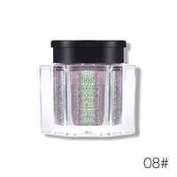 HKM-293779 Polarized Diamond Eyeshadow Powder - 8 Vibrant Colors Including Purple, Gold, Green, and More