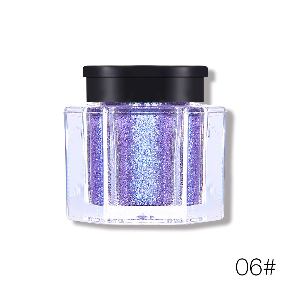 HKM-293779 Polarized Diamond Eyeshadow Powder - 8 Vibrant Colors Including Purple, Gold, Green, and More