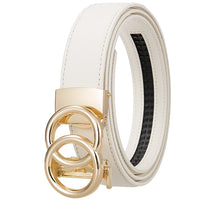 HKM-166803 Luxury Leather Women's Belt – Designer Styling for Every Occasion